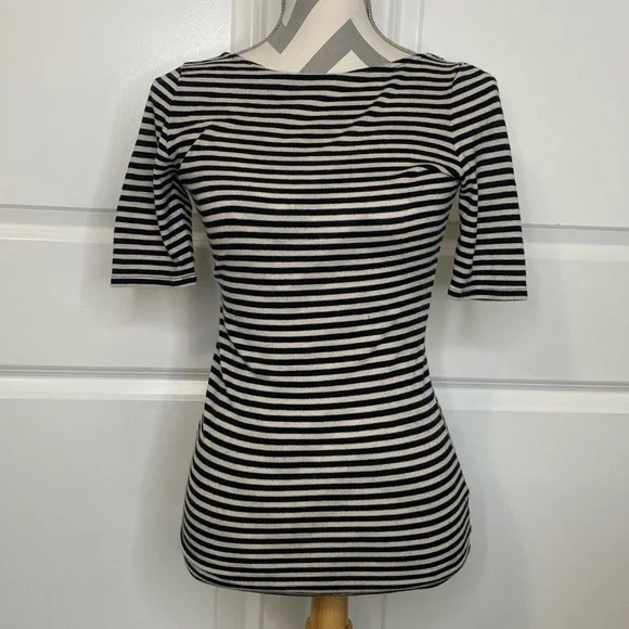 LAST CALL Club Monaco Small Striped Tee - Picture 1 of 5